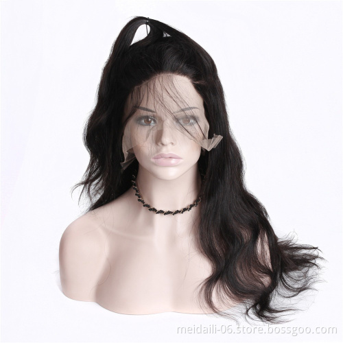 Front Lace Wig Body wave Wholesale Brazilian hair vendors Wigs Pre Plucked Soft Human Hair Toupee